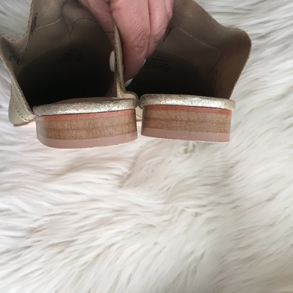 NEW free people metallic slip on mules - Picture 6 of 7